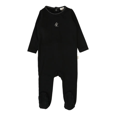 Lil Legs Analogie Black Emblem Footie LEF-BLA