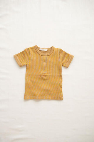 Fin & Vince Goldenrod Terry Snap Tee