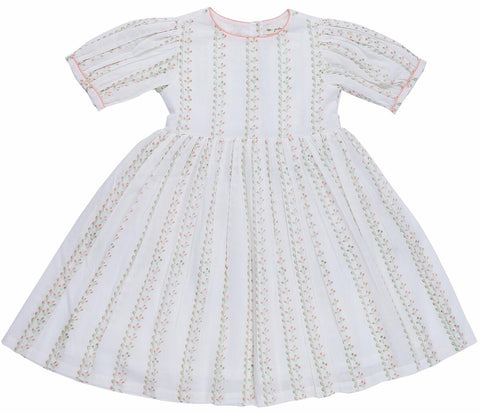 Little Paisley People Peach Rose Buds Clare Dress