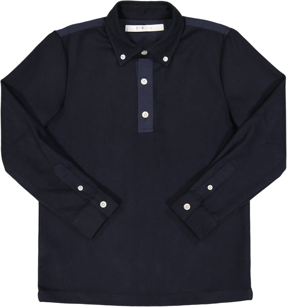 Coco Blanc Navy Wool Flannel Shirt