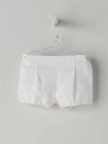 Nanos White Bloomer Shorts