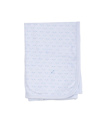 Livly Stockholm Blue Mini Sleeping Cutie Blanket