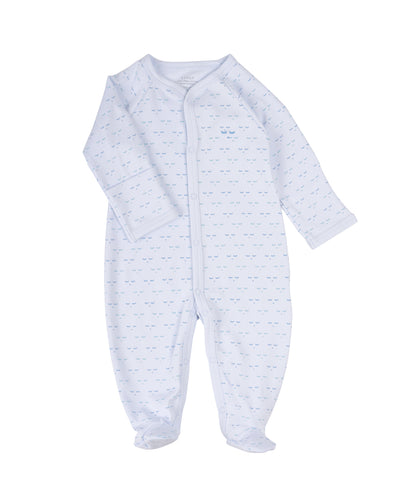 Livly Stockholm Blue Mini Sleeping Cutie Simplicity Footie