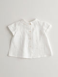 Nanos Baby White Short Sleeve Shirt