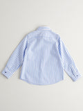 Nanos Blue & White Striped Shirt