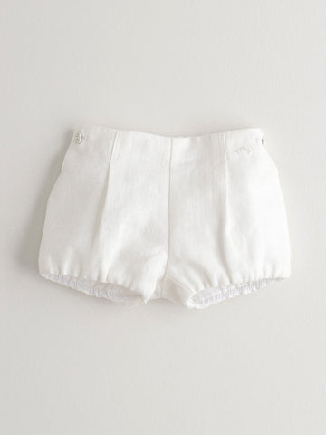 Nanos White Linen Bloomers