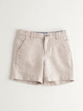 Nanos Beige Linen Shorts