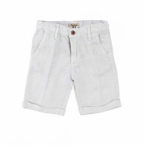 Nupkeet White Bermuda Cola Shorts