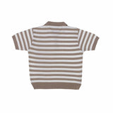 Nupkeet Stripe Knit Polo Shirt