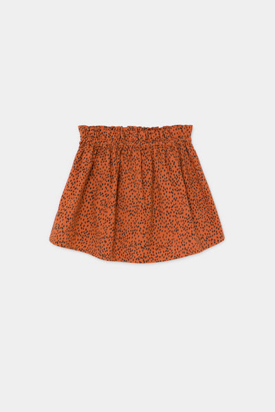 Bobo Choses Orange Leopard Flared Skirt