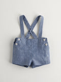 Nanos Blue Linen Overalls