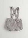 Nanos Grey Linen Overalls