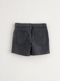 Nanos Black Cotton Shorts