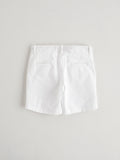 Nanos White Cotton Shorts