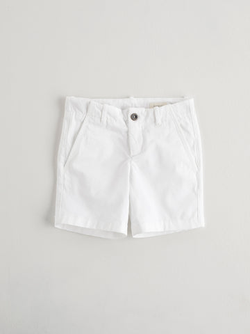 Nanos White Cotton Shorts