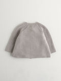 Nanos Baby Grey Cardigan Knit Sweater