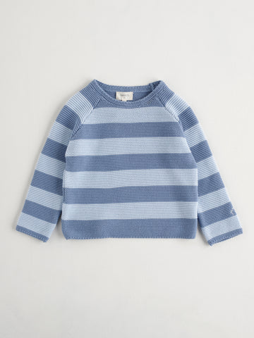 Nanos Blue Stripe Sweater