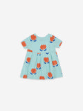 Bobo Choses Chocolate Flowers All Over Button Dress