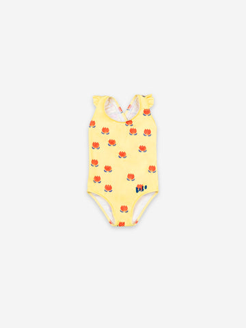 Bobo Choses Baby Chocolate Flowers All Over Swimsuit