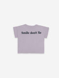 Bobo Choses Baby Big Smile Lila Short Sleeve Tshirt