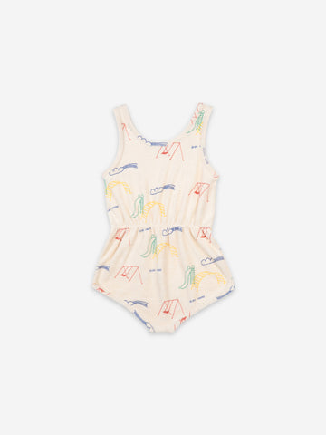 Bobo Choses Playground All Over Terry Fleece Playsuit