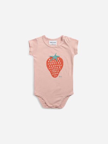 Bobo Choses Pink Strawberry Short Sleeve Body