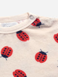 Bobo Choses White Ladybug AOP Baby Sweatshirt