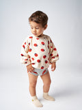 Bobo Choses White Ladybug AOP Baby Sweatshirt