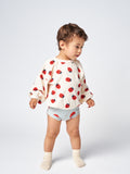 Bobo Choses White Ladybug AOP Baby Sweatshirt