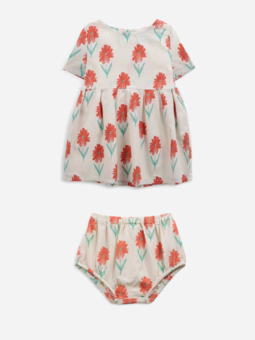 Bobo Choses Petunia AOP Baby Dress & Bloomer