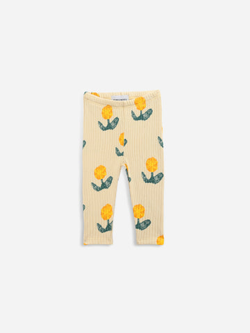 Bobo Choses Yellow Wallflowers AOP Leggings