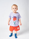 Bobo Choses Red Sniffy Dog Patch Woven Shorts