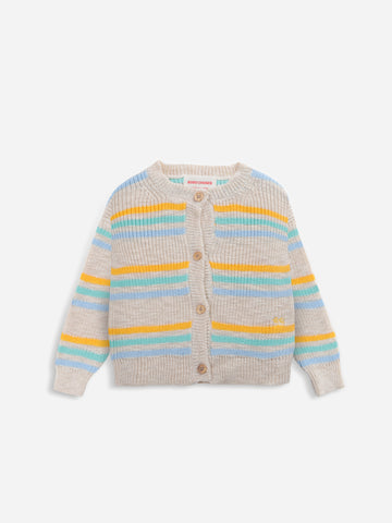 Bobo Choses Stripes Jacquard Cardigan