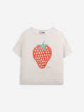 Bobo Choses White Strawberry Short Sleeve T-Shirt