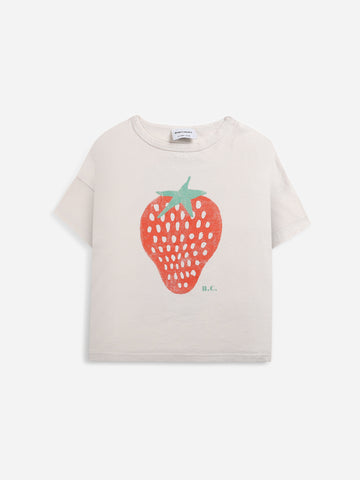 Bobo Choses White Strawberry Short Sleeve T-Shirt
