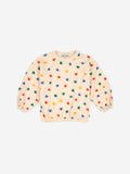 Bobo Choses Multi Color Stars All Over Terry Baby Sweatshirt