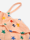 Bobo Choses Multi Color Stars All Over Romper