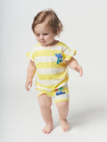 Bobo Choses Yellow Stripe Shorts