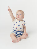 Bobo Choses Blue Stripes Terry Bloomer