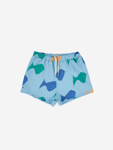 Bobo Choses Multi Color Fish Baby Swim Shorts