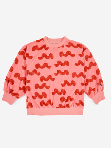 Bobo Choses Waves All Over Terry Sweatshirt