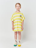 Bobo Choses Yellow Stripes Ruffle Dress