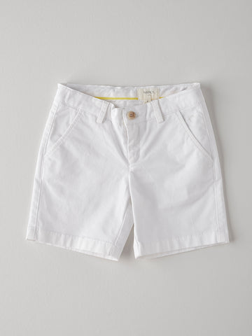 Nanos Bright White Cotton Shorts