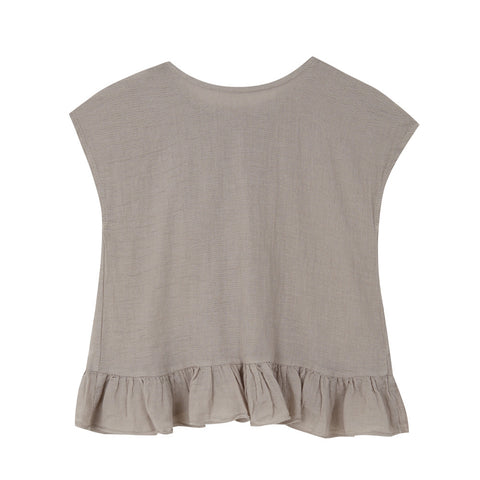 Yellow Pelota Cross Blouse Grey Cloud