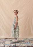 Coco Au Lait Green Floral Smock Long Dress