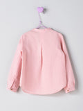 Nanos Pink Linen Blend Shirt
