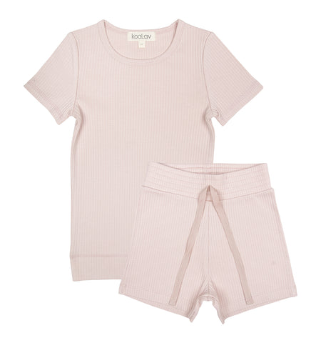 Koalav Powder Pink SS Summer Pajama Set