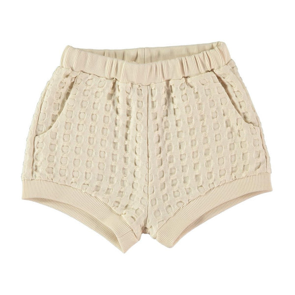 Belle Chiara Ecru Waffle Oia Short