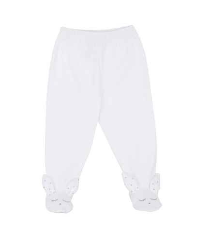 Livly Stockholm White Bunny Footed Legging