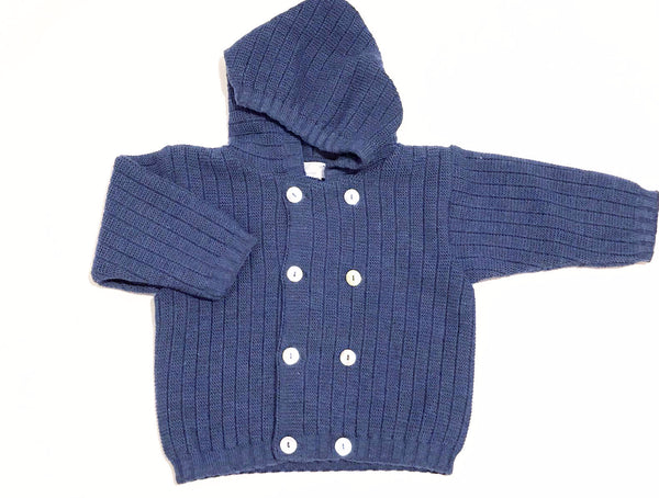 Frilo Baby Knit Blue Sweater Hoodie